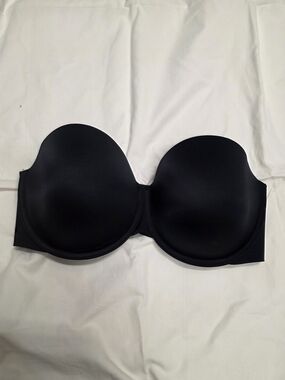 SPANX Strapless Black Smooth Contour Bra SIZE 38D
